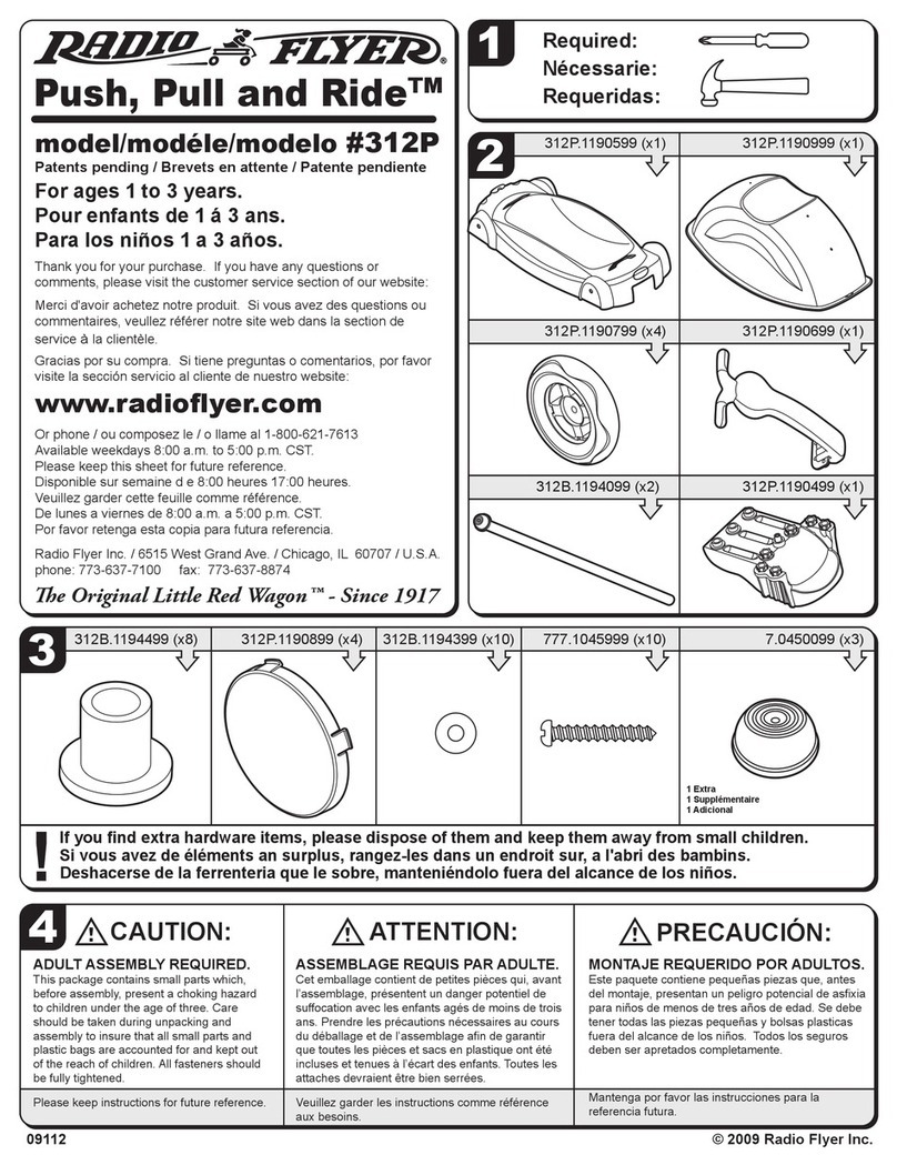 Radio Flyer Push, Pull and Ride 312P quick start guide