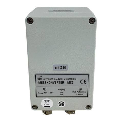 HBM MC3 User manual