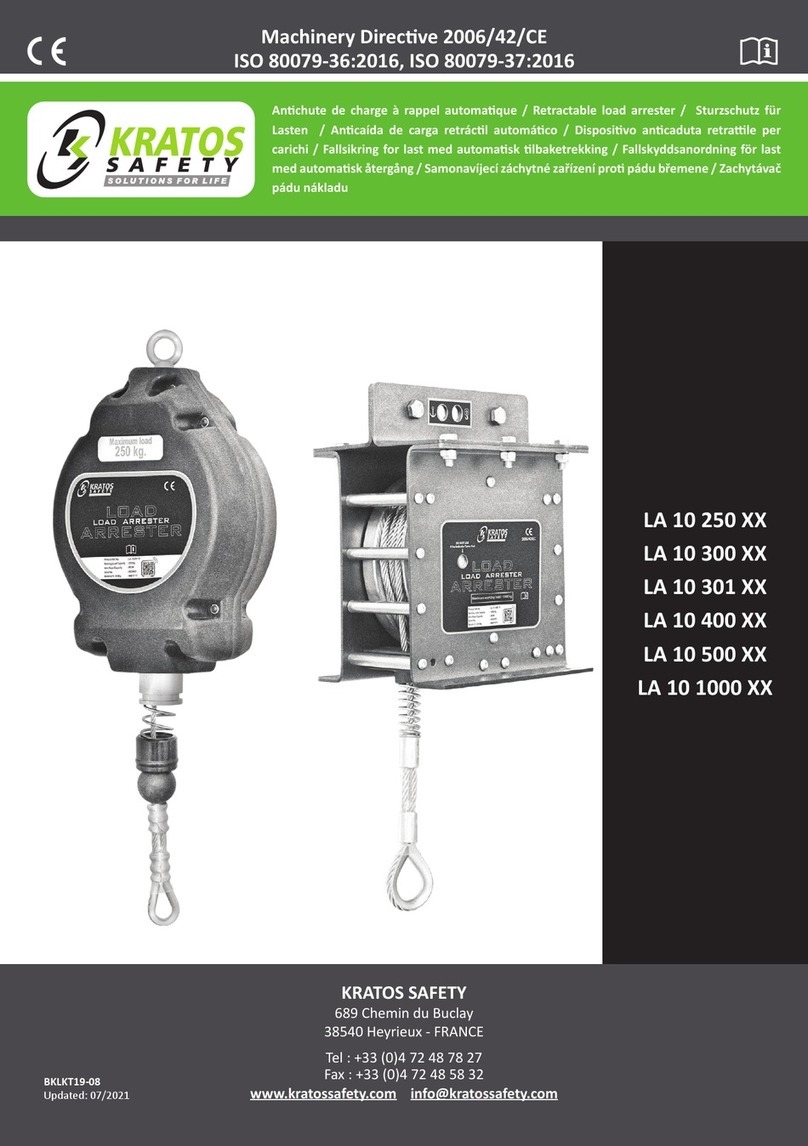 KRATOS SAFETY LA 10 250 Series User manual