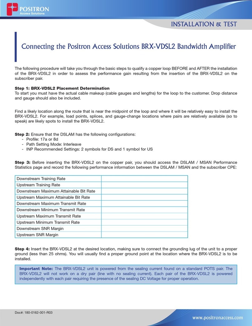 Positron BRX-VDSL2 manual