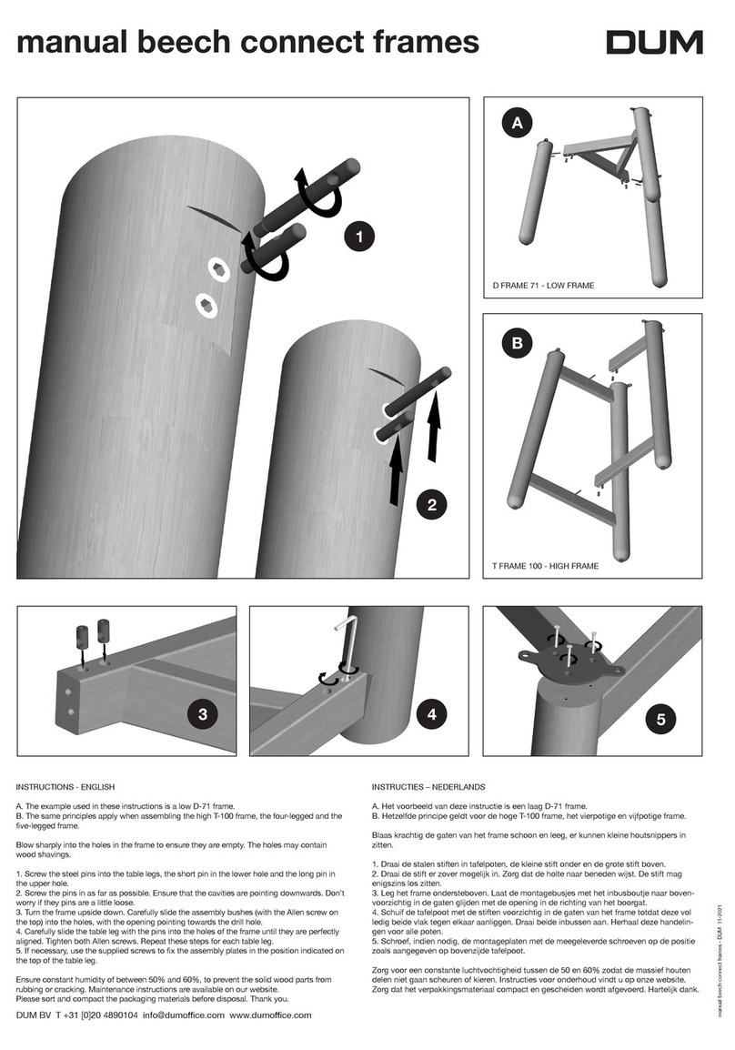 Dum Beech Connect 71 Assembly instructions