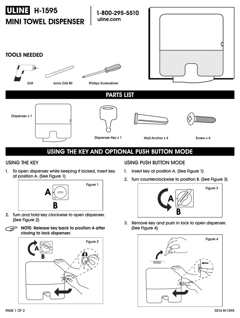 U-Line TORK XPRESS H-1595 Service manual