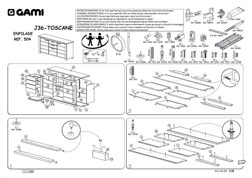 Gami J36-TOSCANE 504 User manual