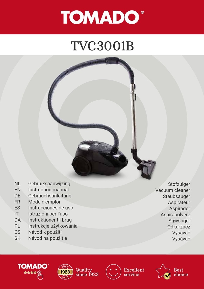 tomado TVC3001B instruction manual
