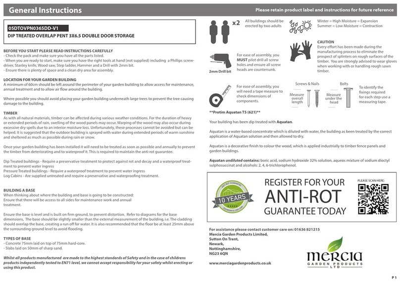 Mercia Garden Products 05DTOVPN0365DD-V1 User manual Mercia Garden Products 05DTOVPN0365DD-V1 User manual