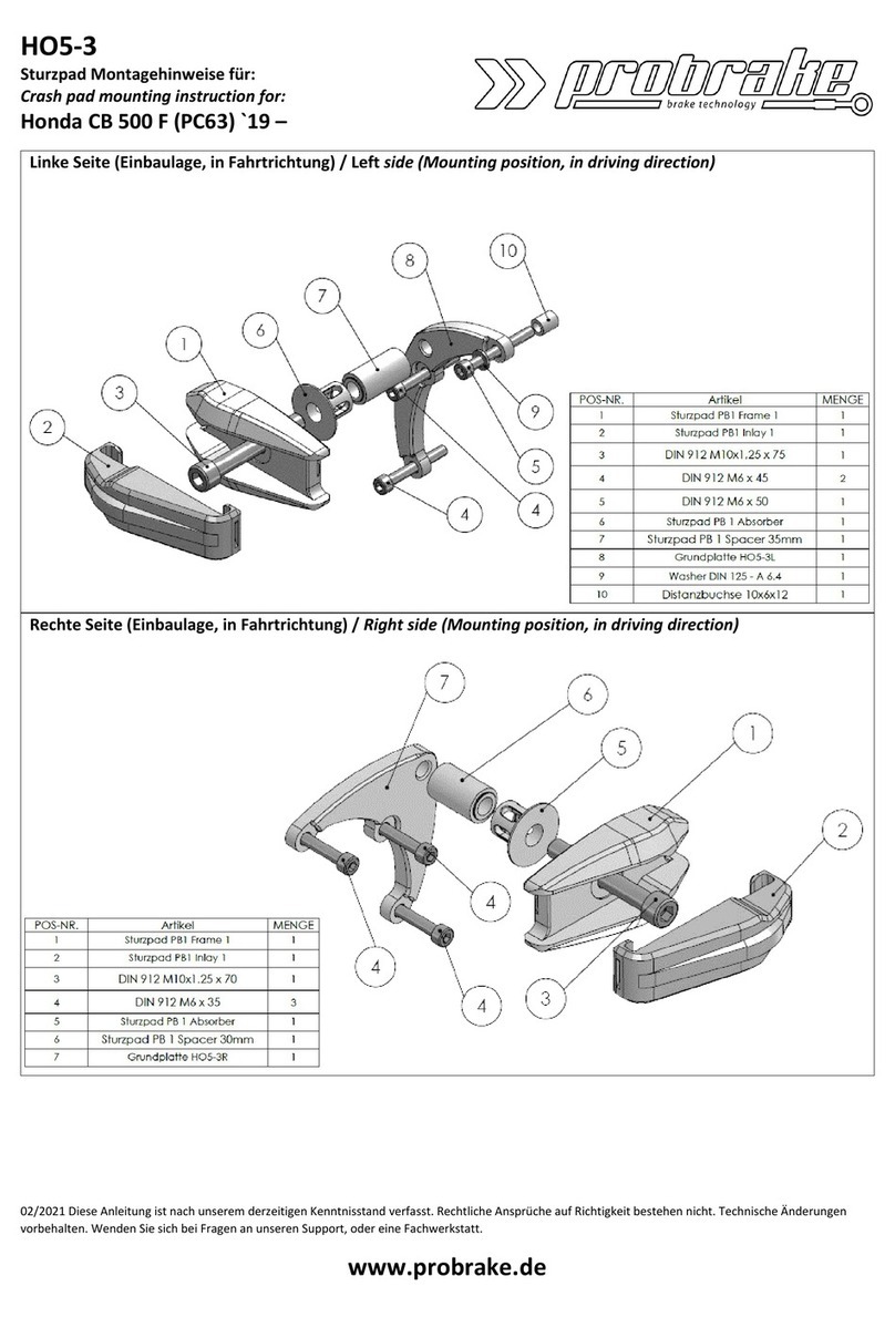 probrake HO5-3 User guide