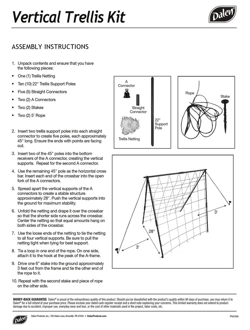 Dalen Vertical Trellis Kit Assembly instructions