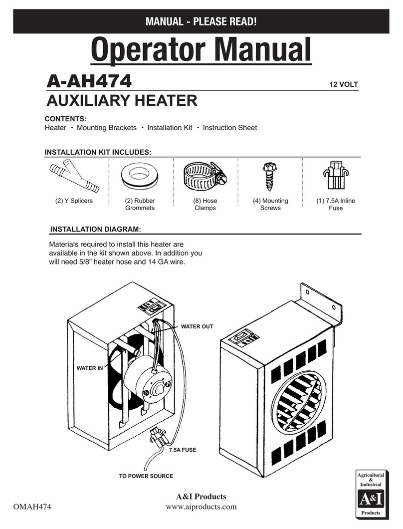A&I Products A-AH474 Operator's manual