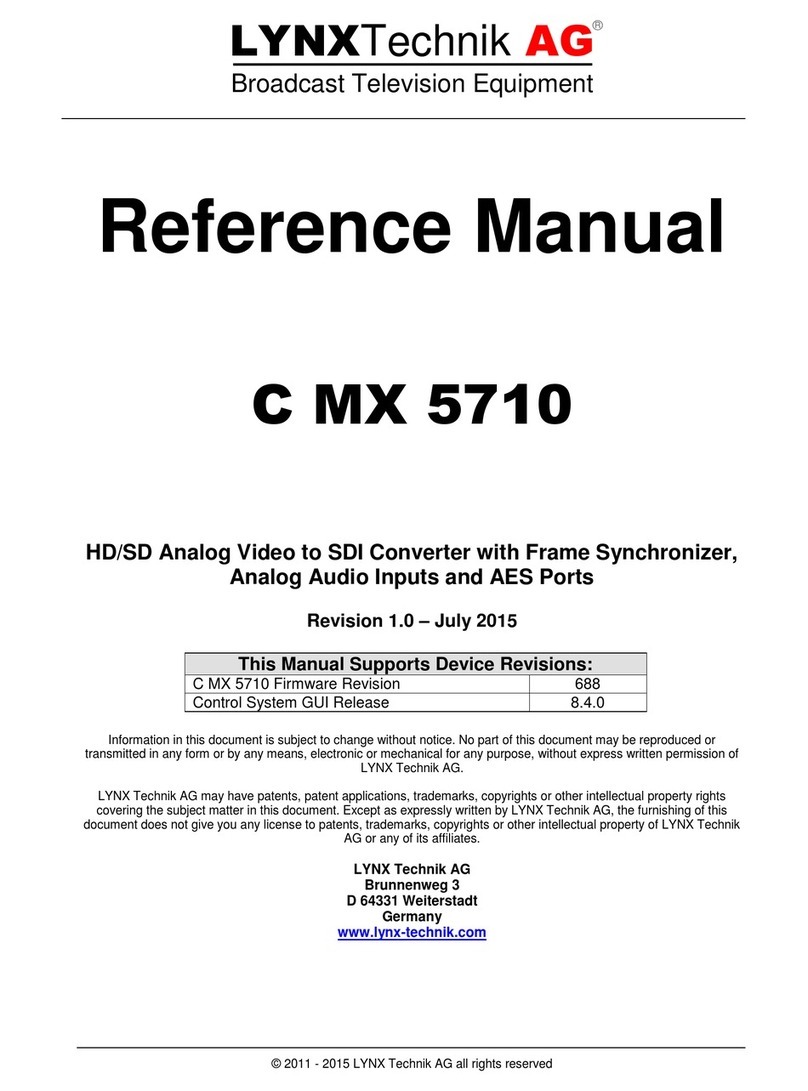 LYNXTechnik C MX 5710 Reference manual