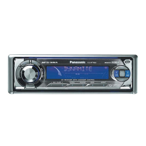 Panasonic CQDF783U - AUTO RADIO/CD DECK User manual
