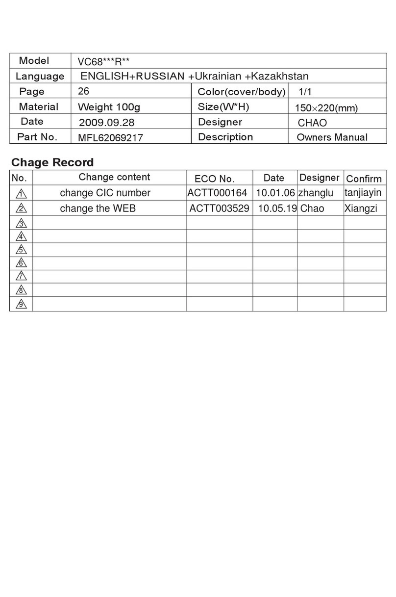 LG VK781 R Series owner's manual