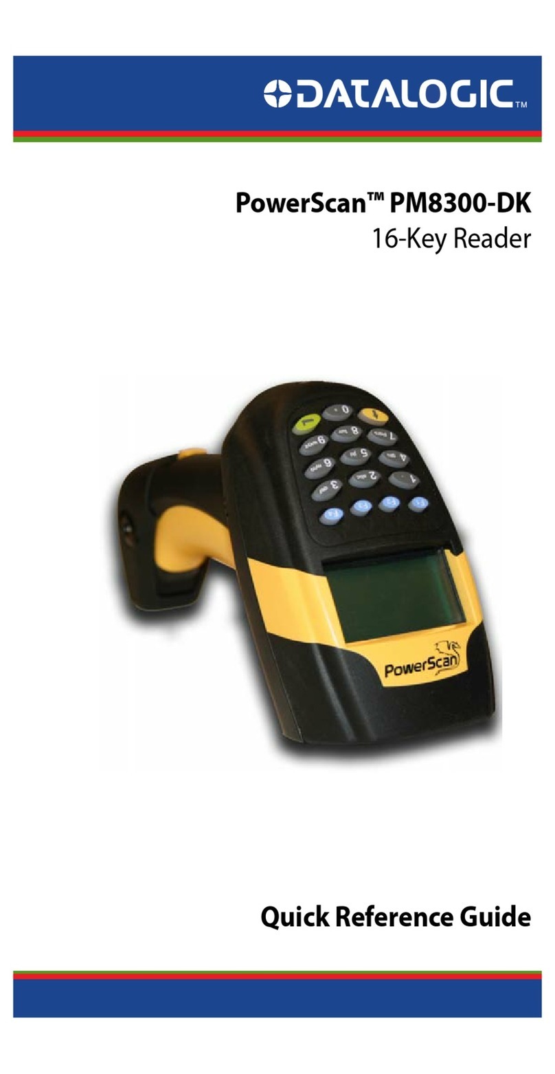 Datalogic PowerScan PM8300-DK Quick reference guide
