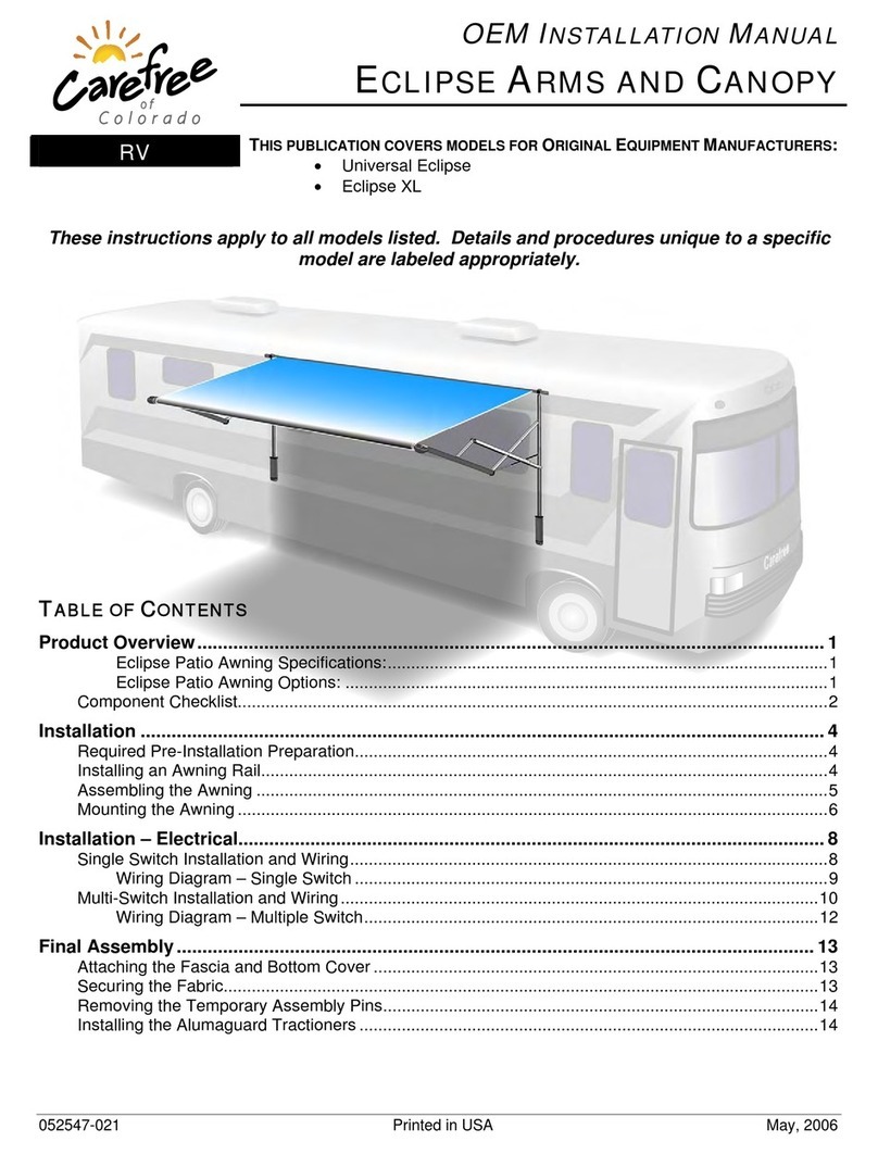Carefree of Colorado Universal Eclipse installation manual