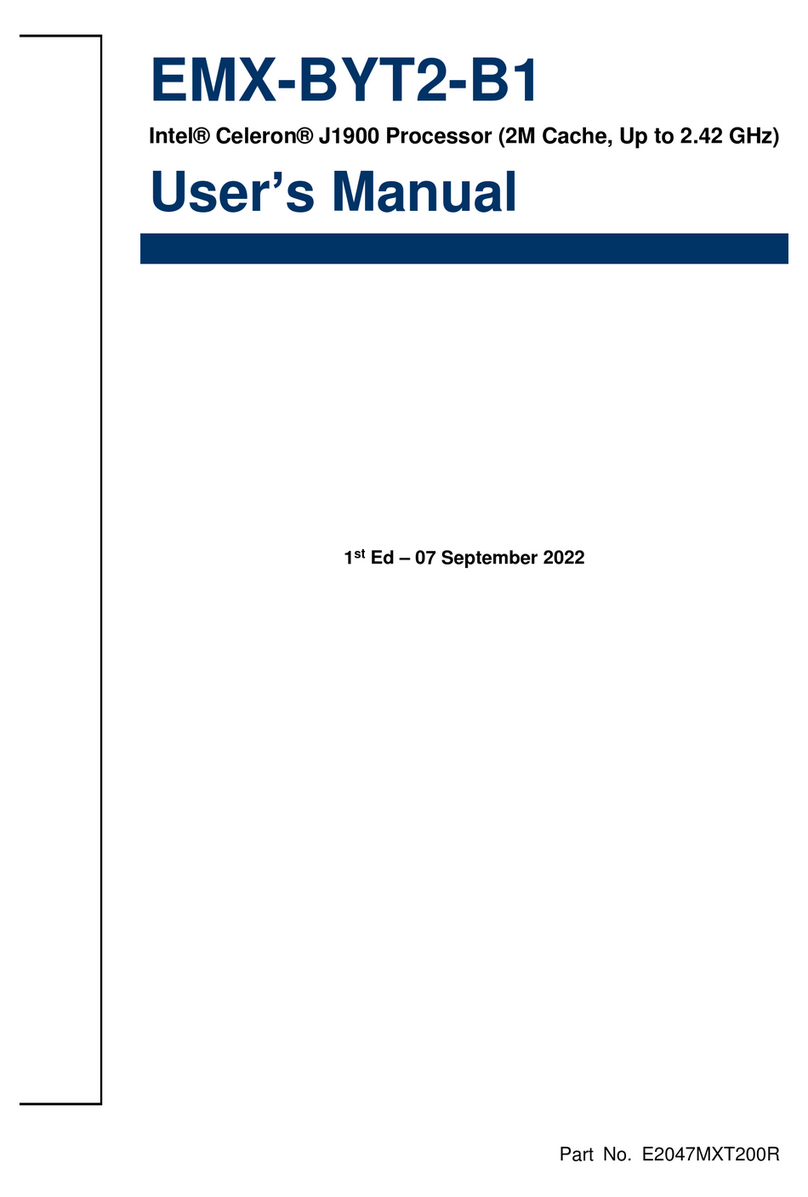 Avalue Technology EMX-BYT2-B1 User manual