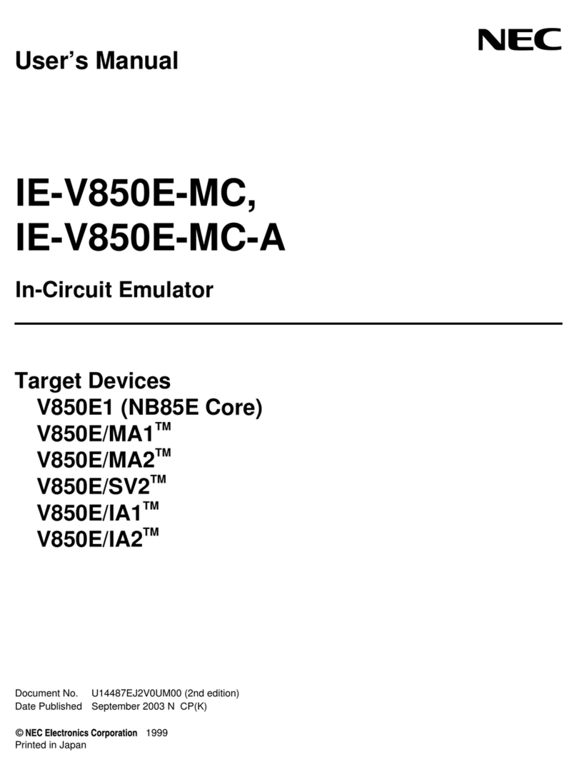 NEC IE-V850E-MC User manual