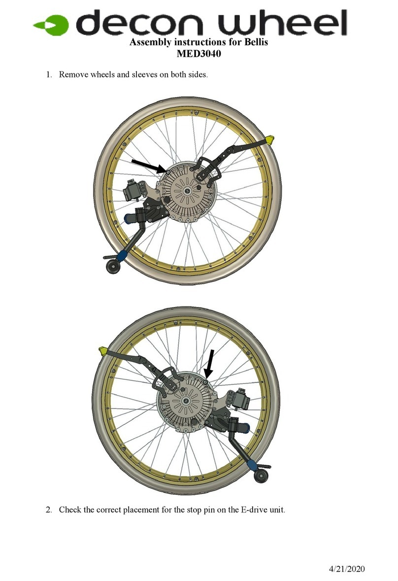 Decon wheel Bellis MED3040 User manual Decon wheel Bellis MED3040 User manual