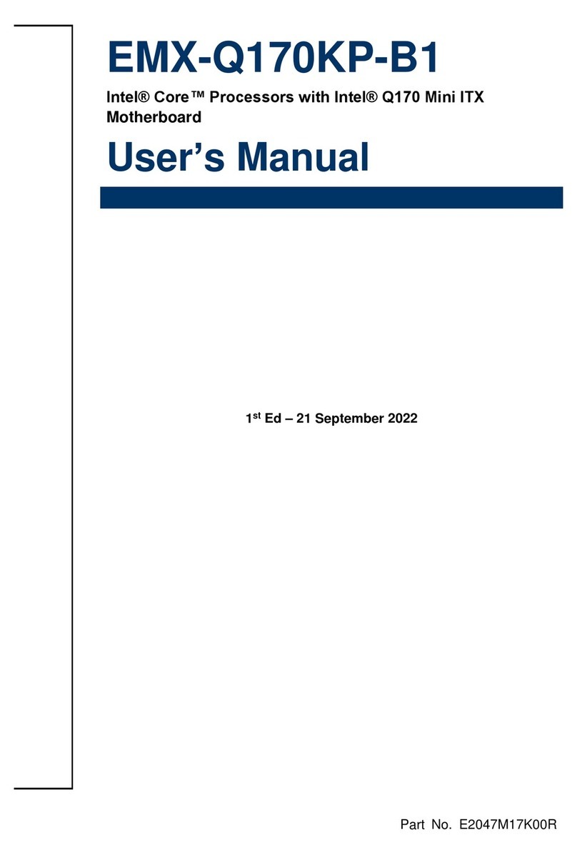 Avalue Technology EMX-Q170KP-B1 User manual