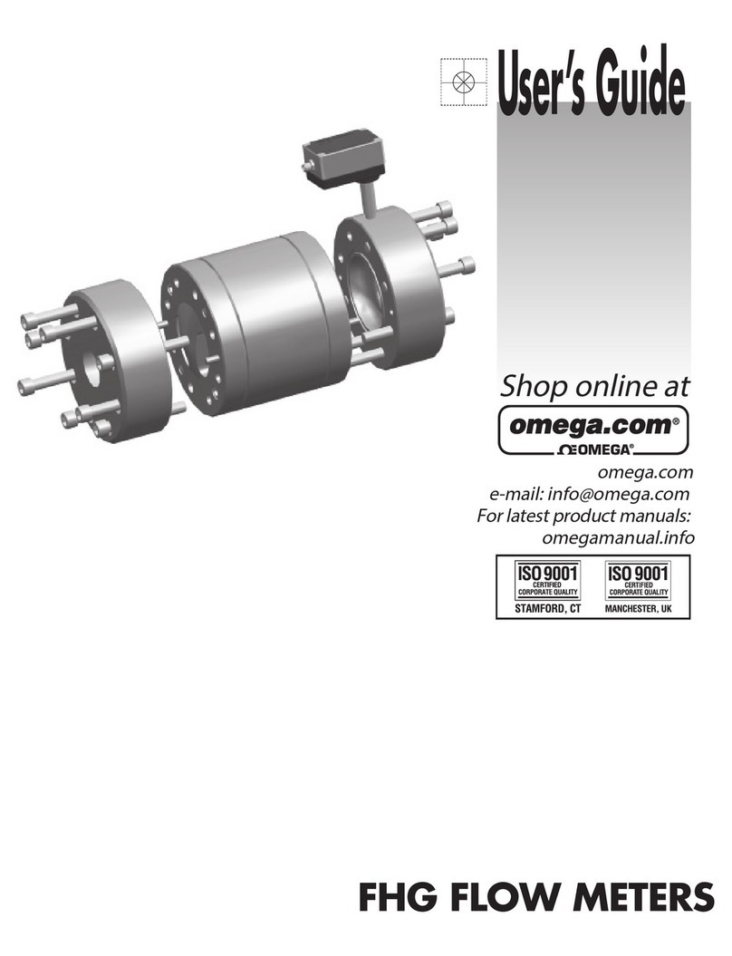 Omega FHG Series User manual Omega FHG Series User manual