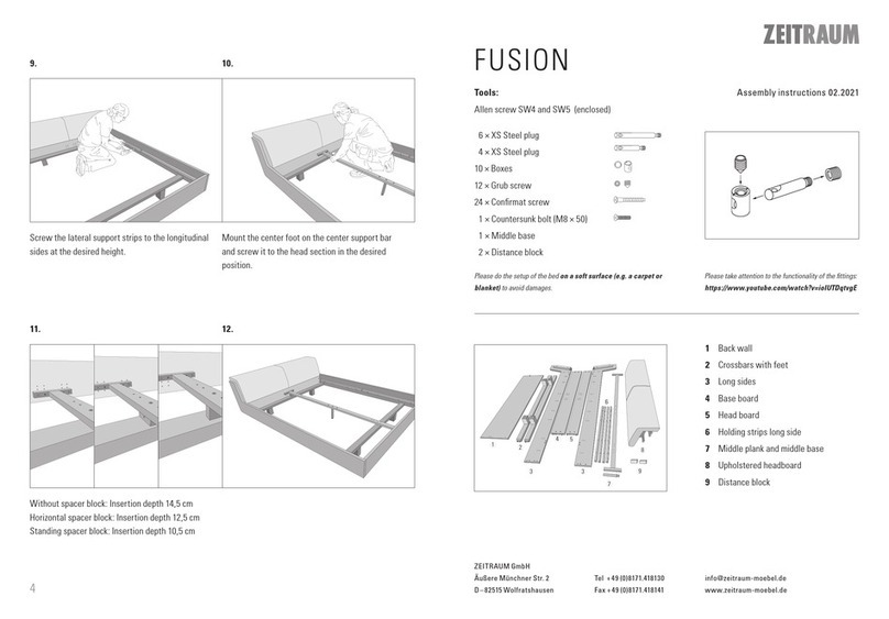 ZEITRAUM FUSION Assembly instructions ZEITRAUM FUSION Assembly instructions