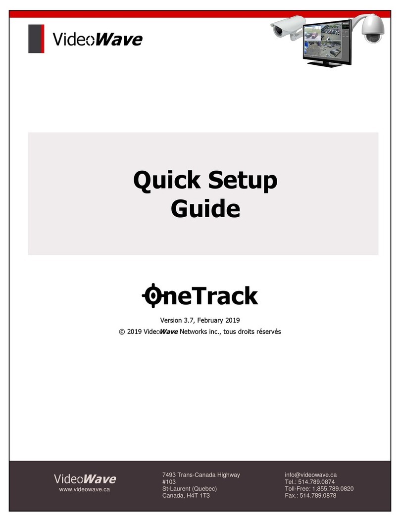 VideoWave OneTrack User manual