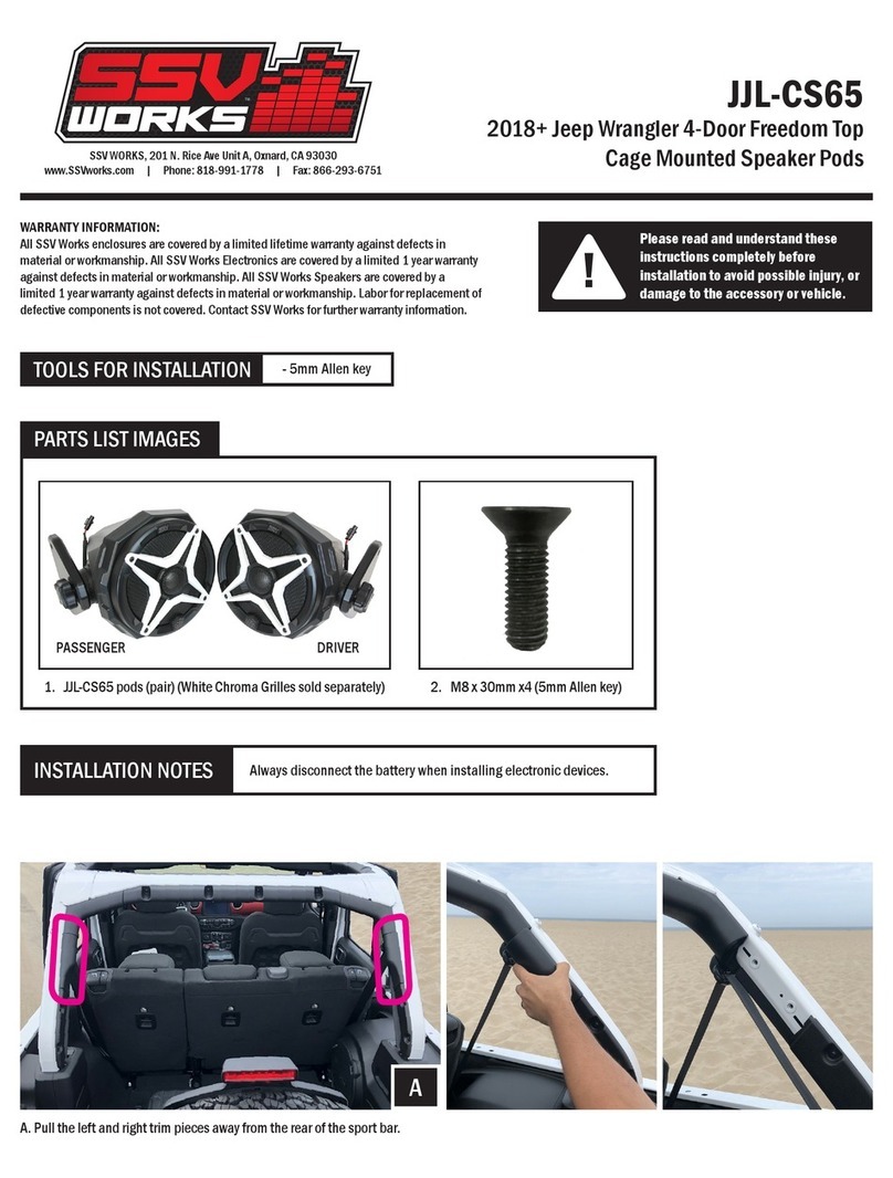 SSV Works JJL-CS65 User manual