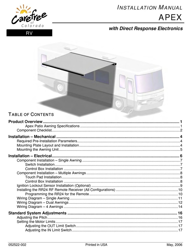 Carefree of Colorado APEX installation manual