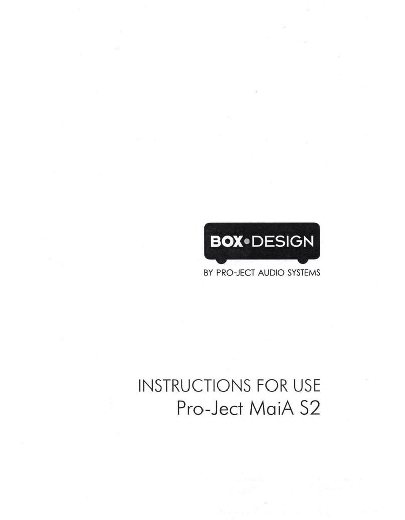 Pro-Ject Audio Systems Remote Box S2 User manual