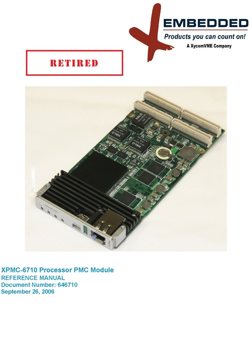 Xycom Xembedded XPMC-6710 User manual