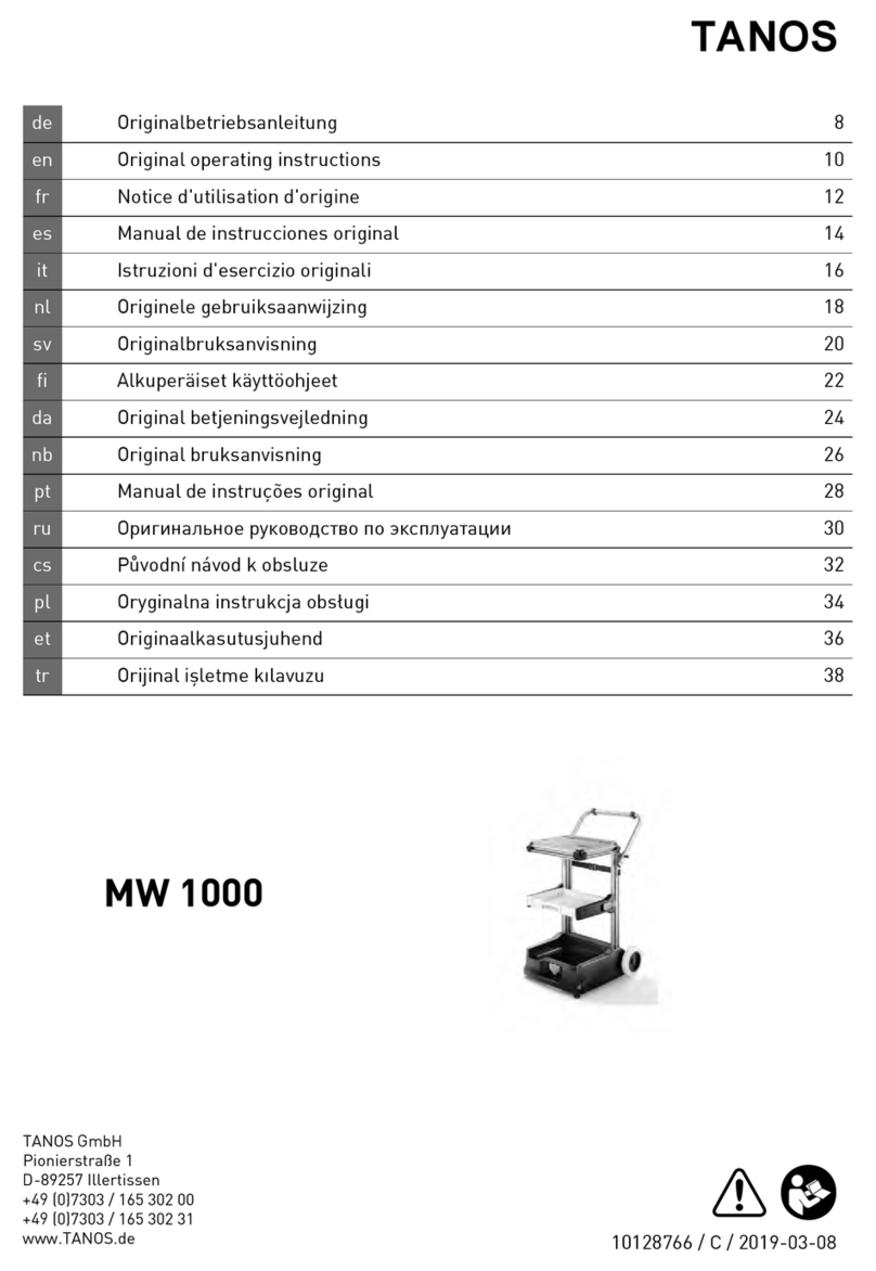 TANOS MW 1000 Original operating instructions