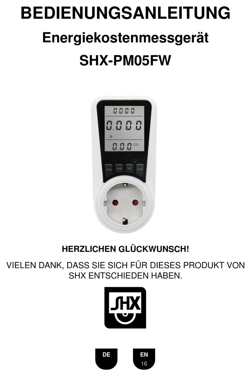 SHX SHX-PM05FW operating instructions
