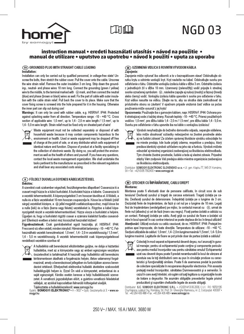 Somogyi Elektronic home NGD 03 instruction manual