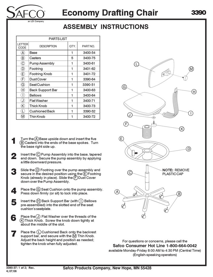 LDI SAFCO 3390 Assembly instructions