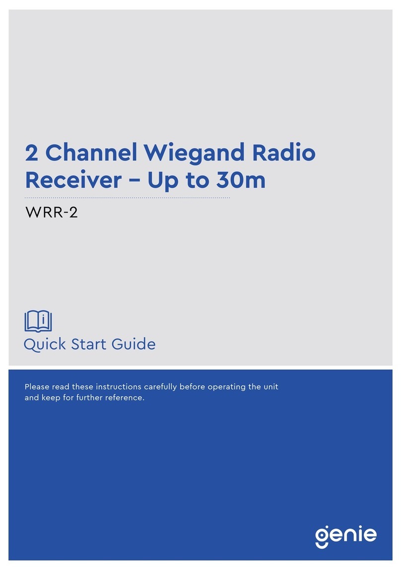 Genie WRR-2 quick start guide