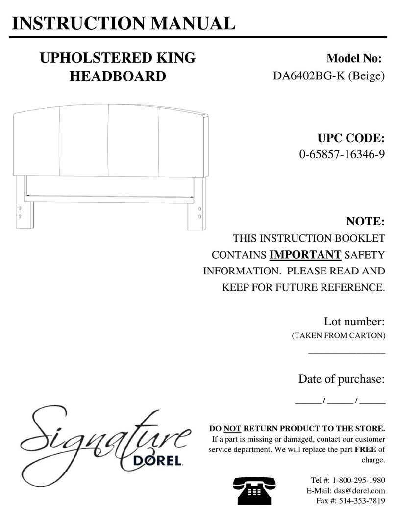 Dorel Signature DA6402BG-K User manual Dorel Signature DA6402BG-K User manual