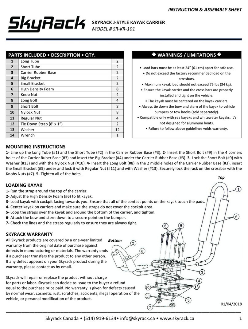 SkyRack SR-KR-101 Instructions & assembly SkyRack SR-KR-101 Instructions & assembly