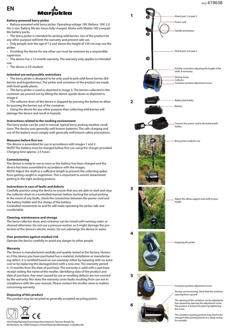 Marjukka 619638 manual
