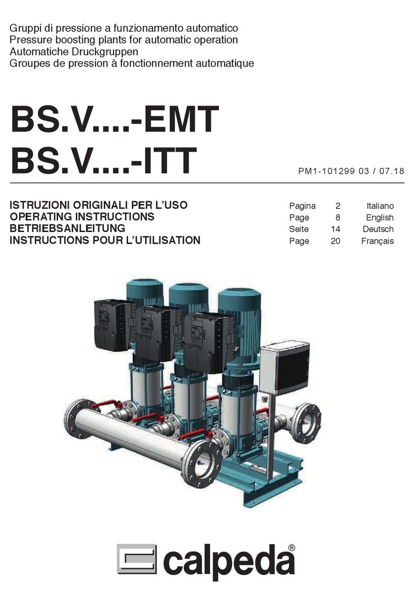 Calpeda BS V EMT Series User manual