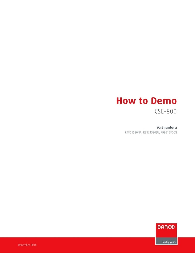 Barco ClickShare CSE-800 Installation and user guide
