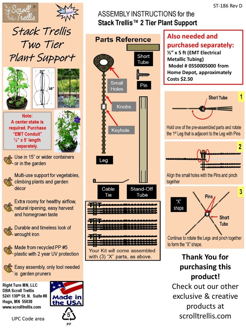 Scroll Trellis Stack Trellis 2 Tier Plant Support Assembly instructions Scroll Trellis Stack Trellis 2 Tier Plant Support Assembly instructions