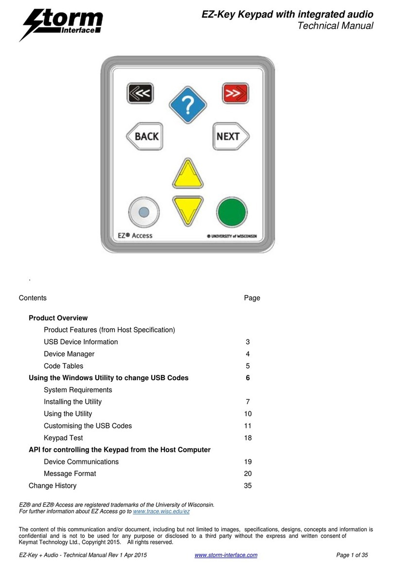 Storm EZ-Key Technical manual