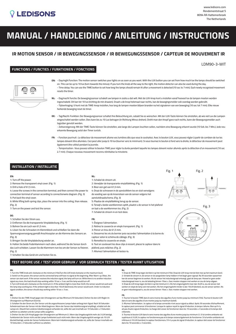 LEDISONS LDM90-3-WIT manual