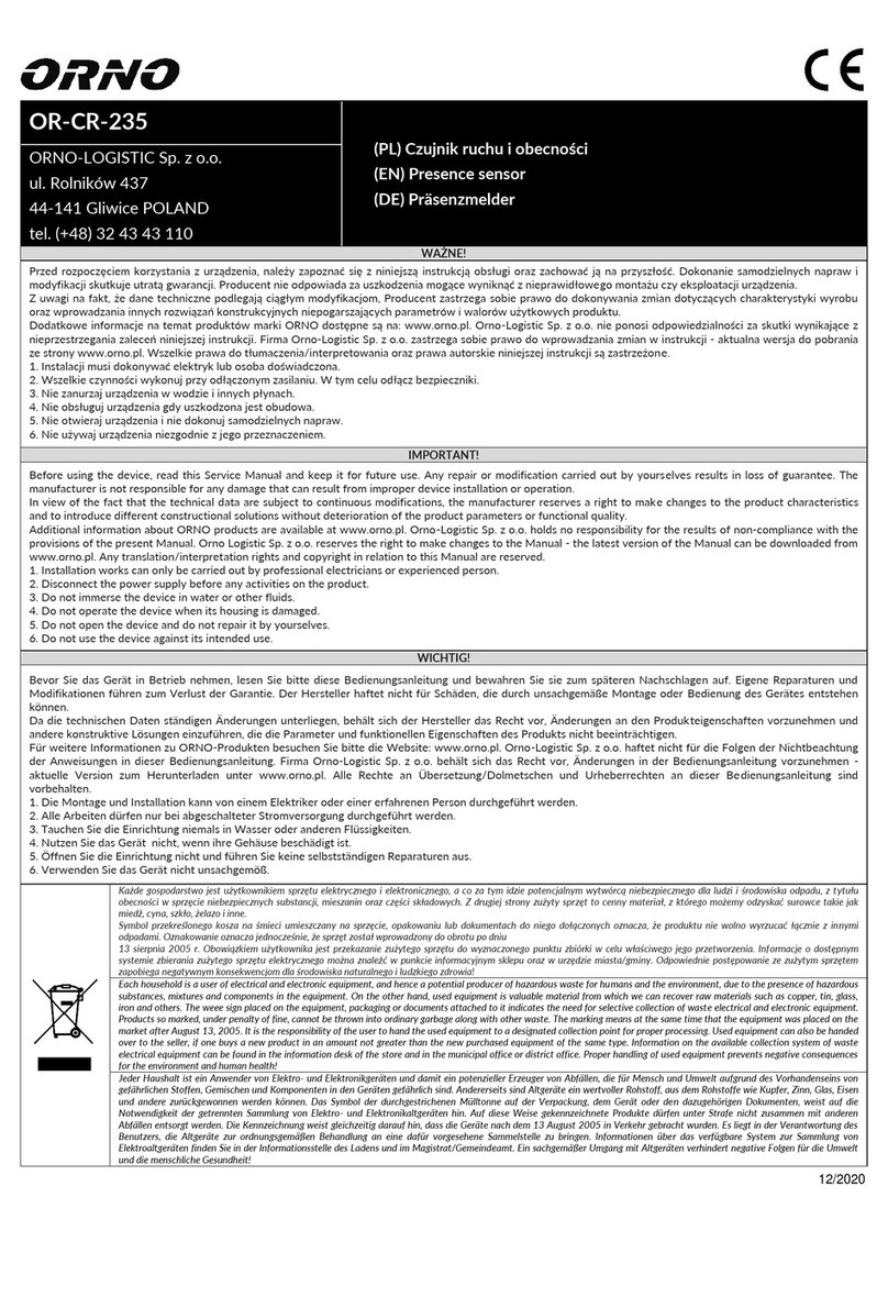 Orno OR-CR-235 User manual