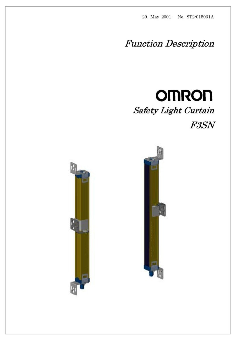 Omron F3SN Parts list manual