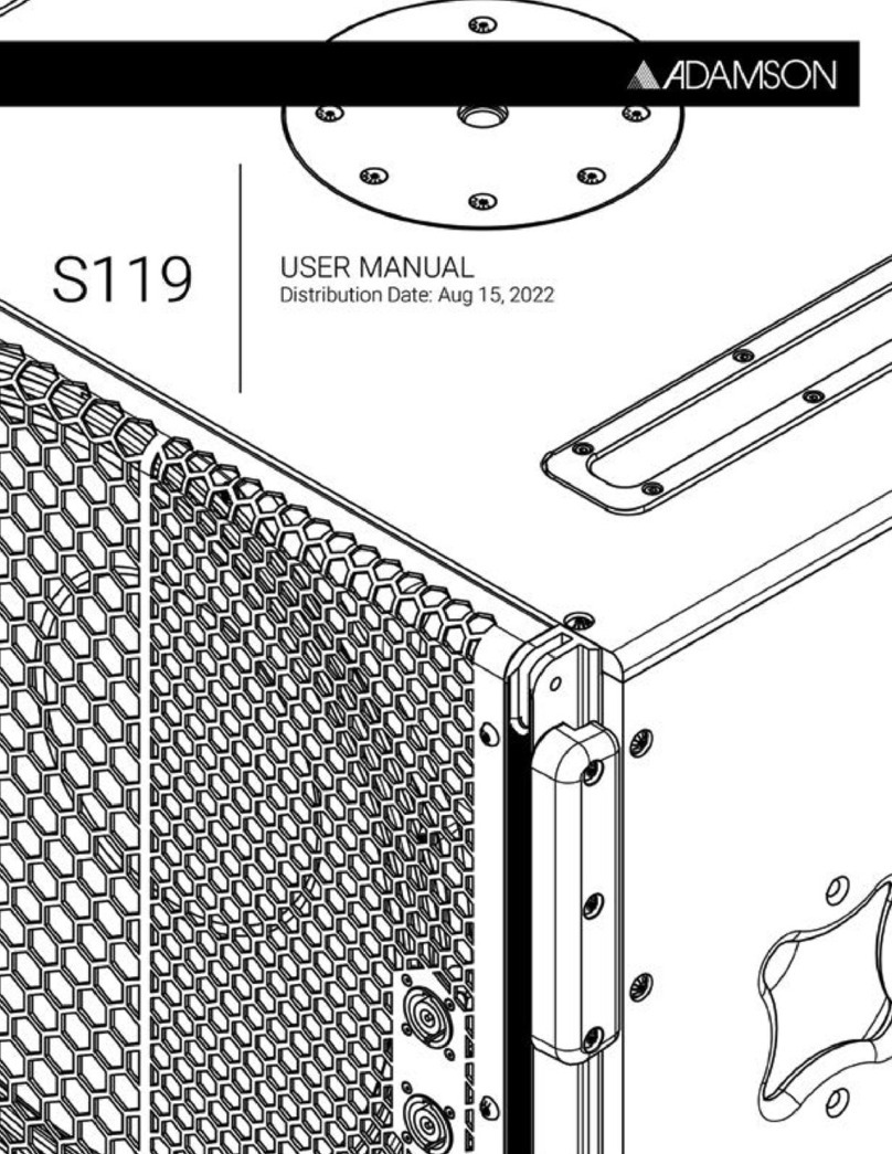 Adamson S119 User manual