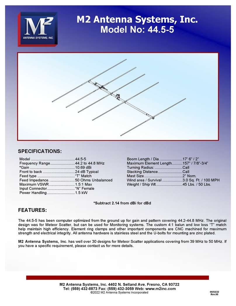 M2 Antenna Systems 44.5-5 Assembly manual M2 Antenna Systems 44.5-5 Assembly manual