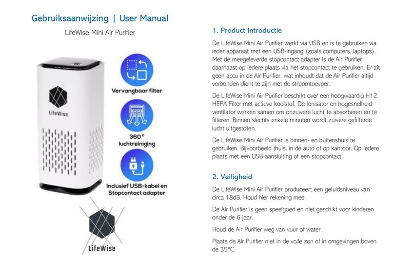 LifeWise Mini Air Purifier user manual