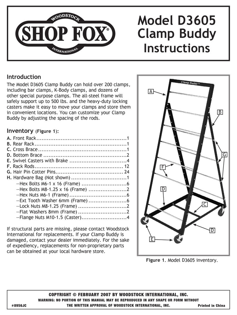 Shop fox Clamp Buddy D3605 instructions