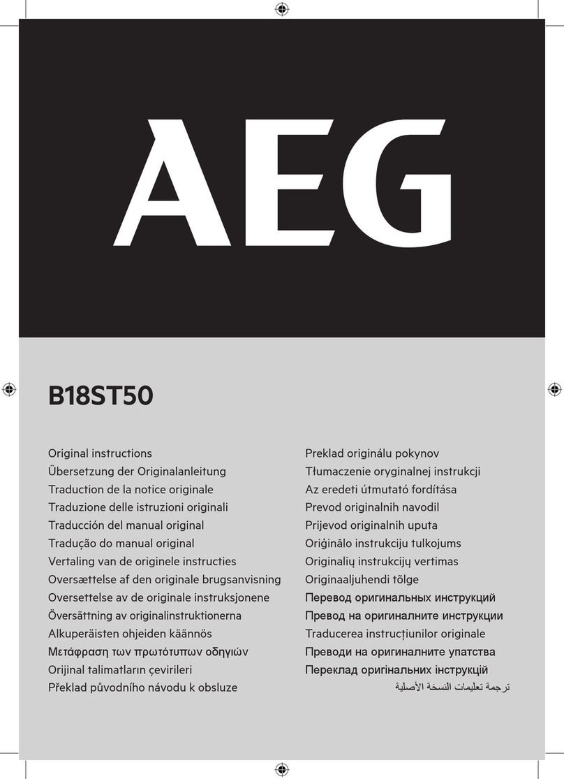 AEG B18ST50 User manual