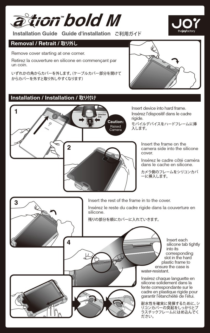 Joy aXtion bold M installation guide
