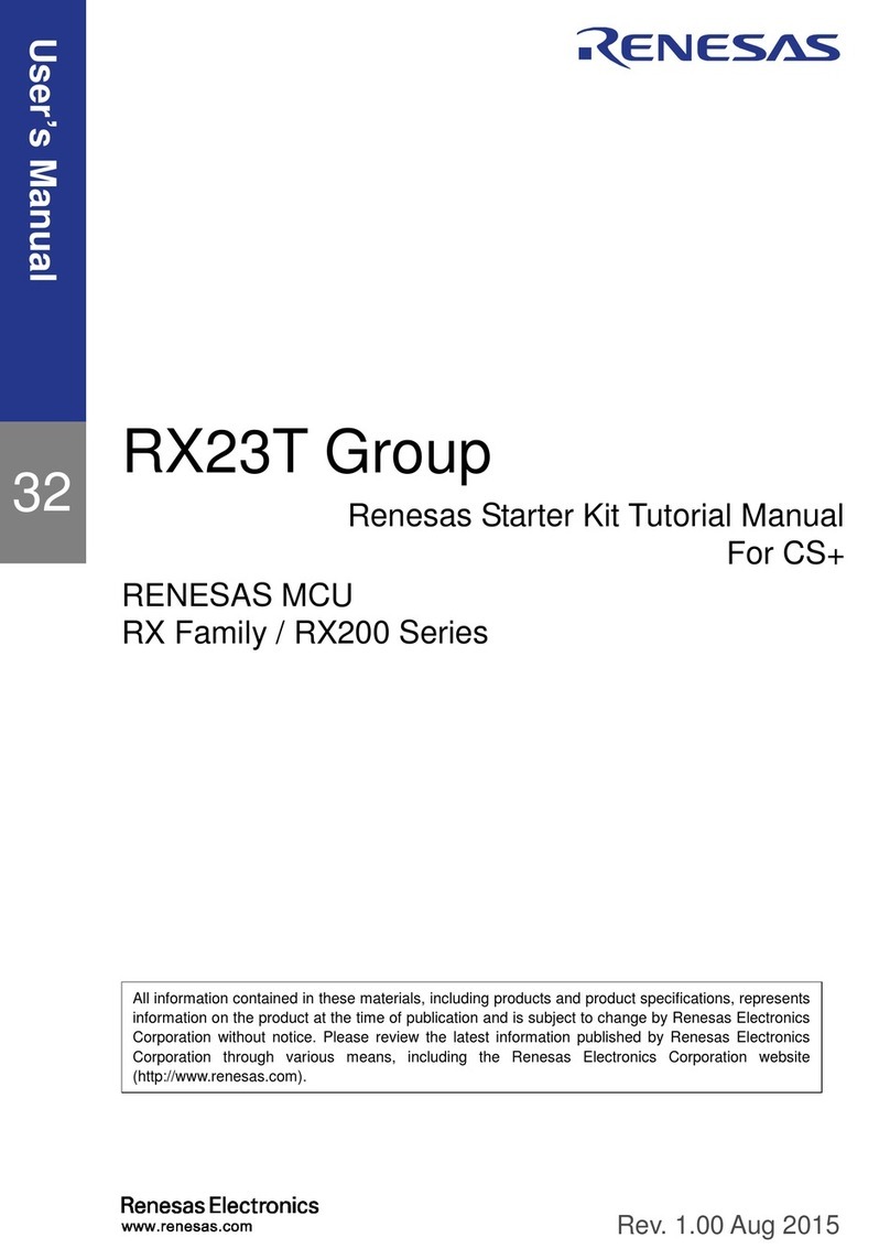 Renesas RX Series User manual